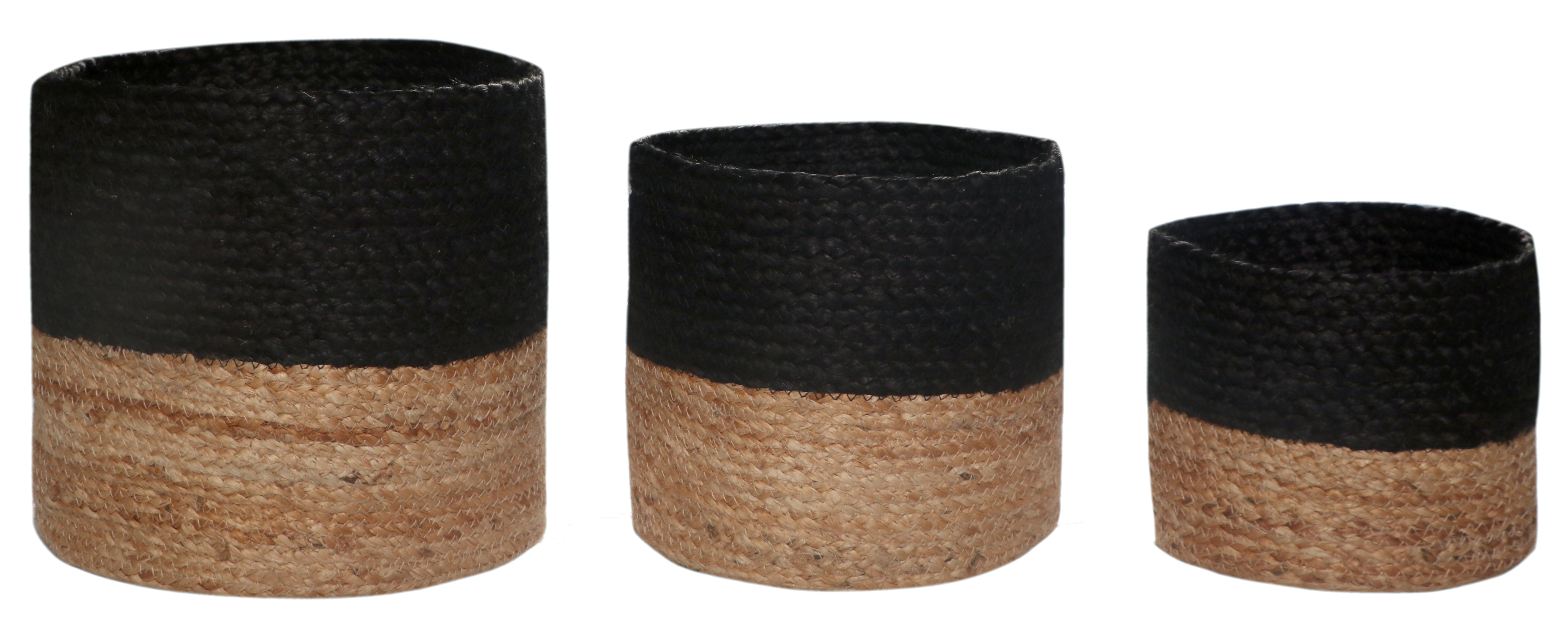 JUTE BASKET (lot de 3)